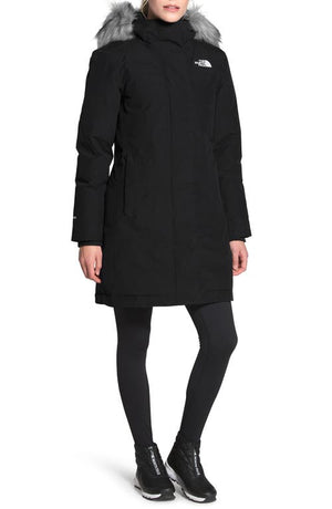 The North Face Arctic Waterproof 550-Fill-Power Down Parka with Faux Fur Trim in Tnf Black, Size Xx-Large