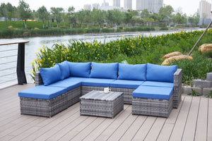 Patio Sofa With Cushions