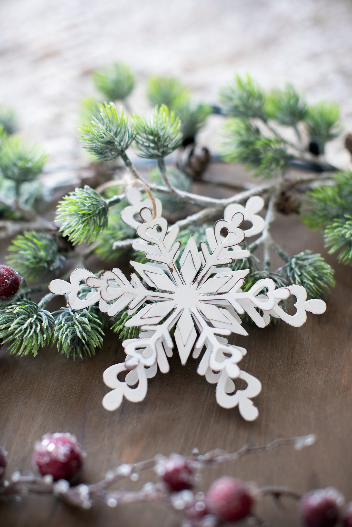 Iron Snowflake Hanger - Set of 6