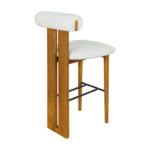 Renee Indoor Contemporary Rolled-Back Bar Stool