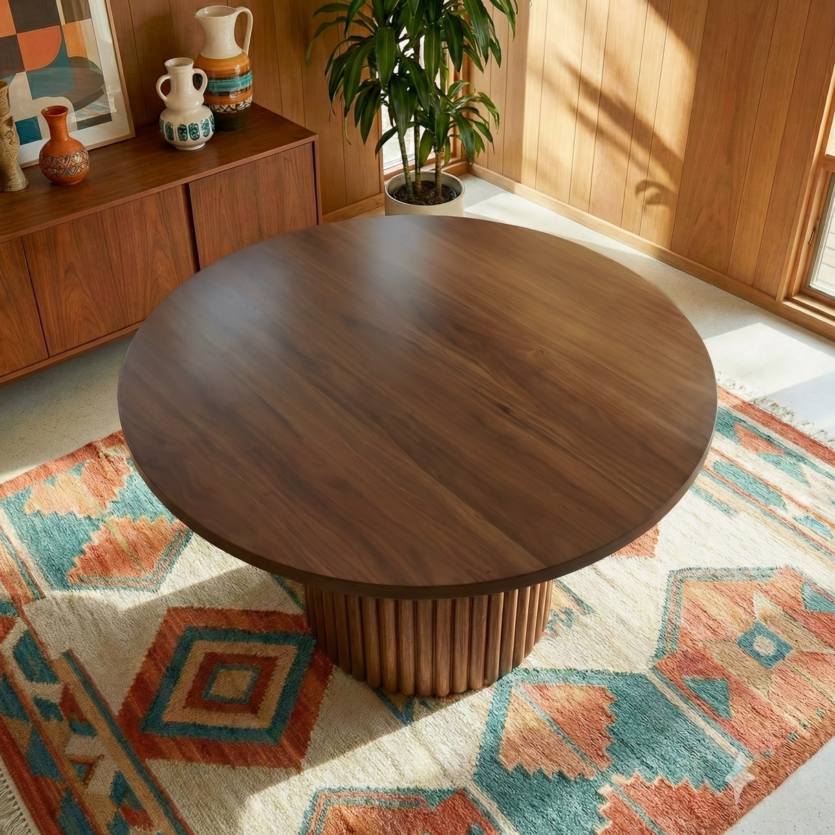 Merlin Solid Wood Dining Table