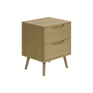 Accent Table With Storage Drawers - Natural