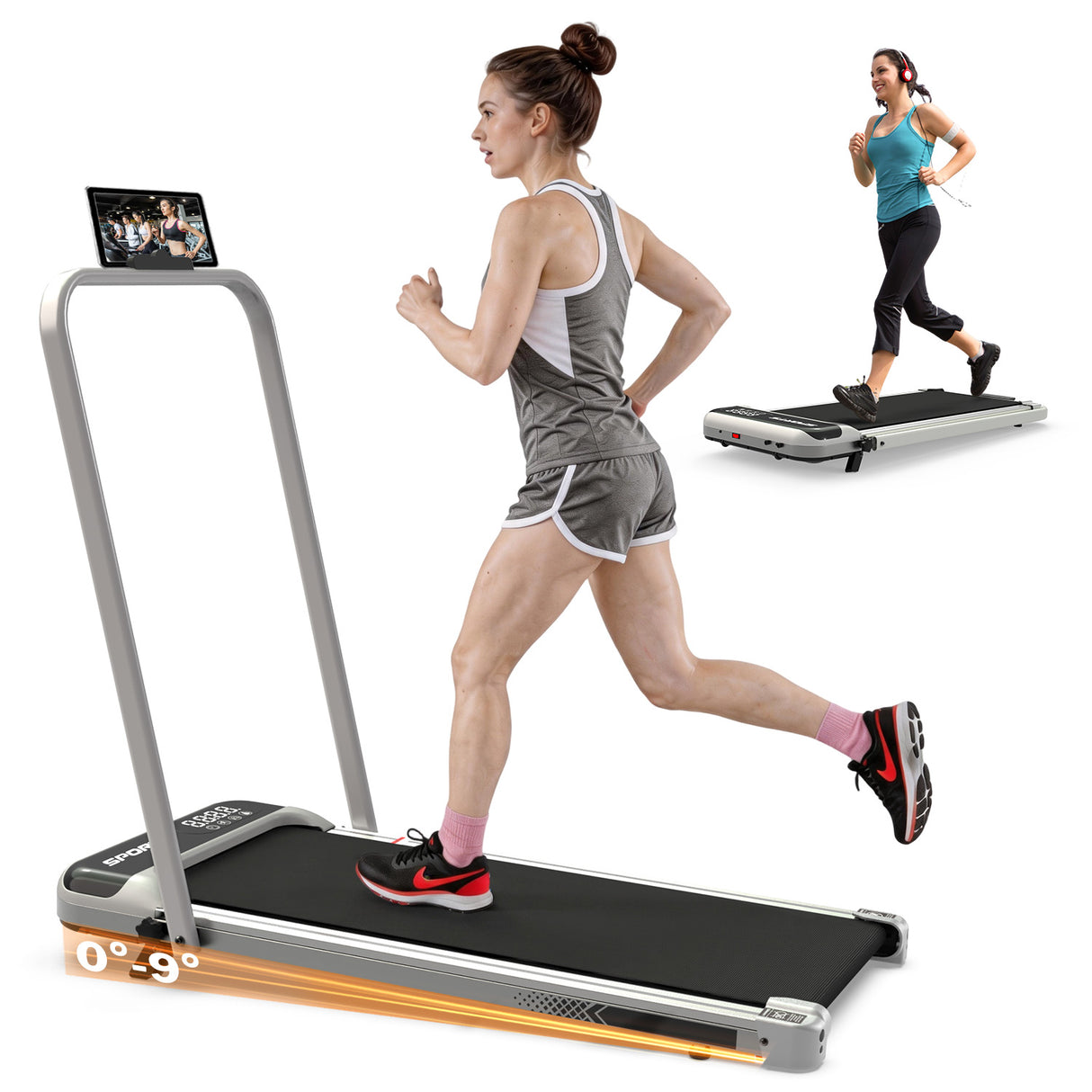 3-In-1 Under Desk Treadmill with Incline