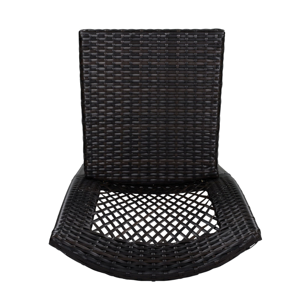 7 Piece Outdoor Dining Set With Table And 6 Chairs - Brown Multi
