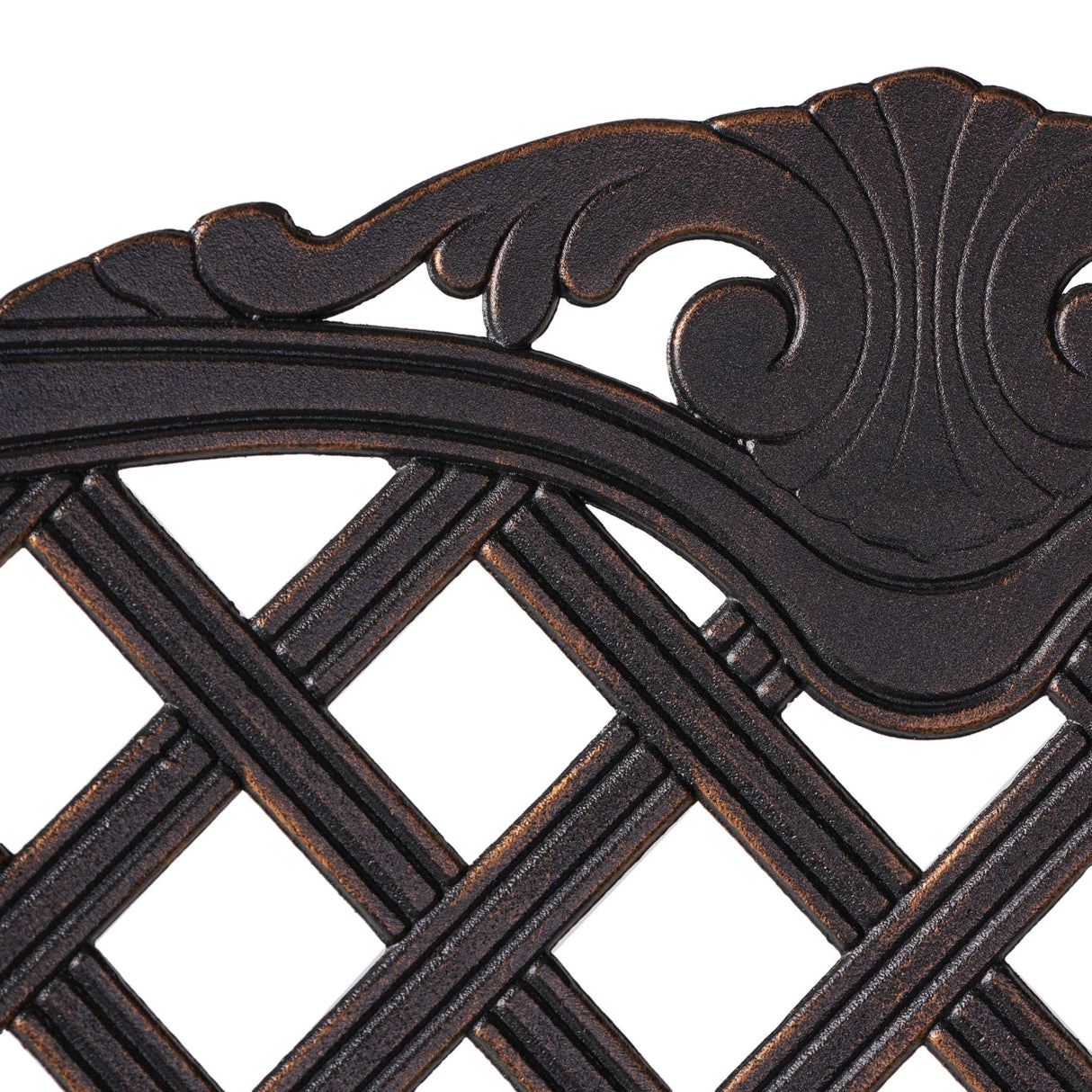 Cast Aluminum Bar Stool - Copper