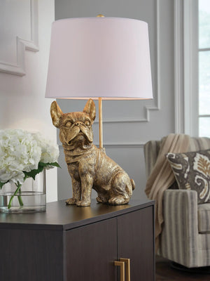 Wadeland - Poly Table Lamp - Gold Finish - Best Buy Furniture
