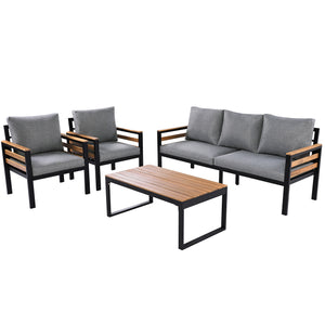 GO 4-Piece Outdoor Furniture Sofa Set for 5 People