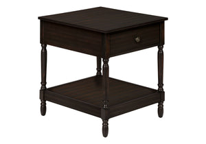 Accent - Table, 2 Tier, Square, Traditional - Walnut - Best Buy Furniture