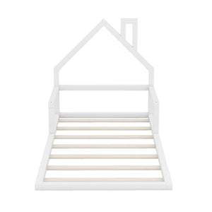 Floor Bed With House Shaped Headboard
