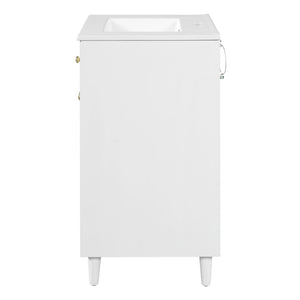 Modern Bathroom Vanity With Sink, Cabinet With Adjustable Shelf