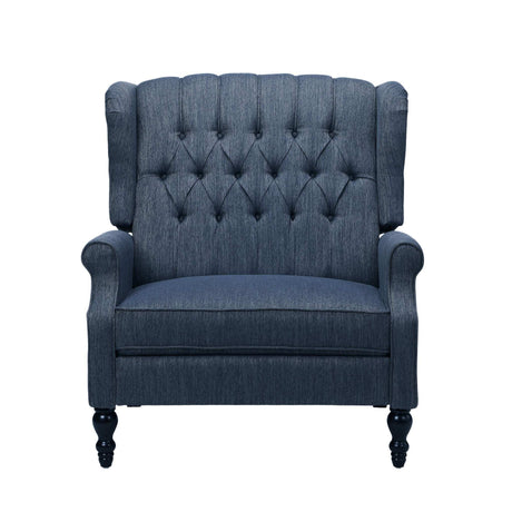 Dunham - Contemporary Fabric Tufted Oversized Pushback Recliner - Best Buy Furniture