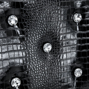 Alligator Skin Upholstered Dining Chairs