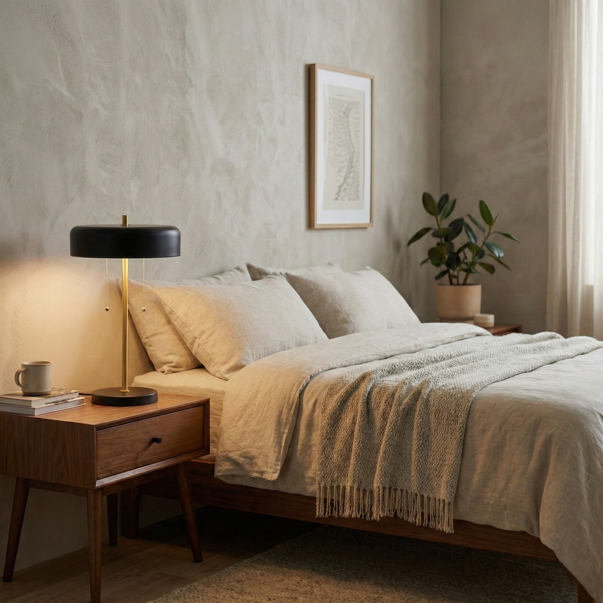 Obni Nordic Home Creative Romantic Desk Bedside Lamp