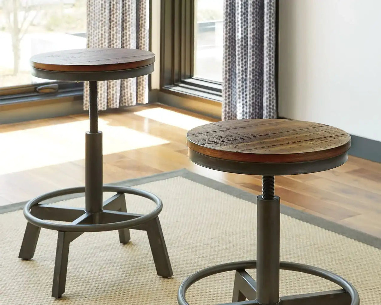 Torjin - Swivel Stool (Set of 2) - Best Buy Furniture