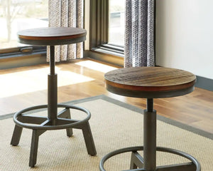 Torjin - Swivel Stool (Set of 2) - Best Buy Furniture
