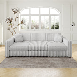 106.3" U-Shaped 6-Person Sofa with Ottoman