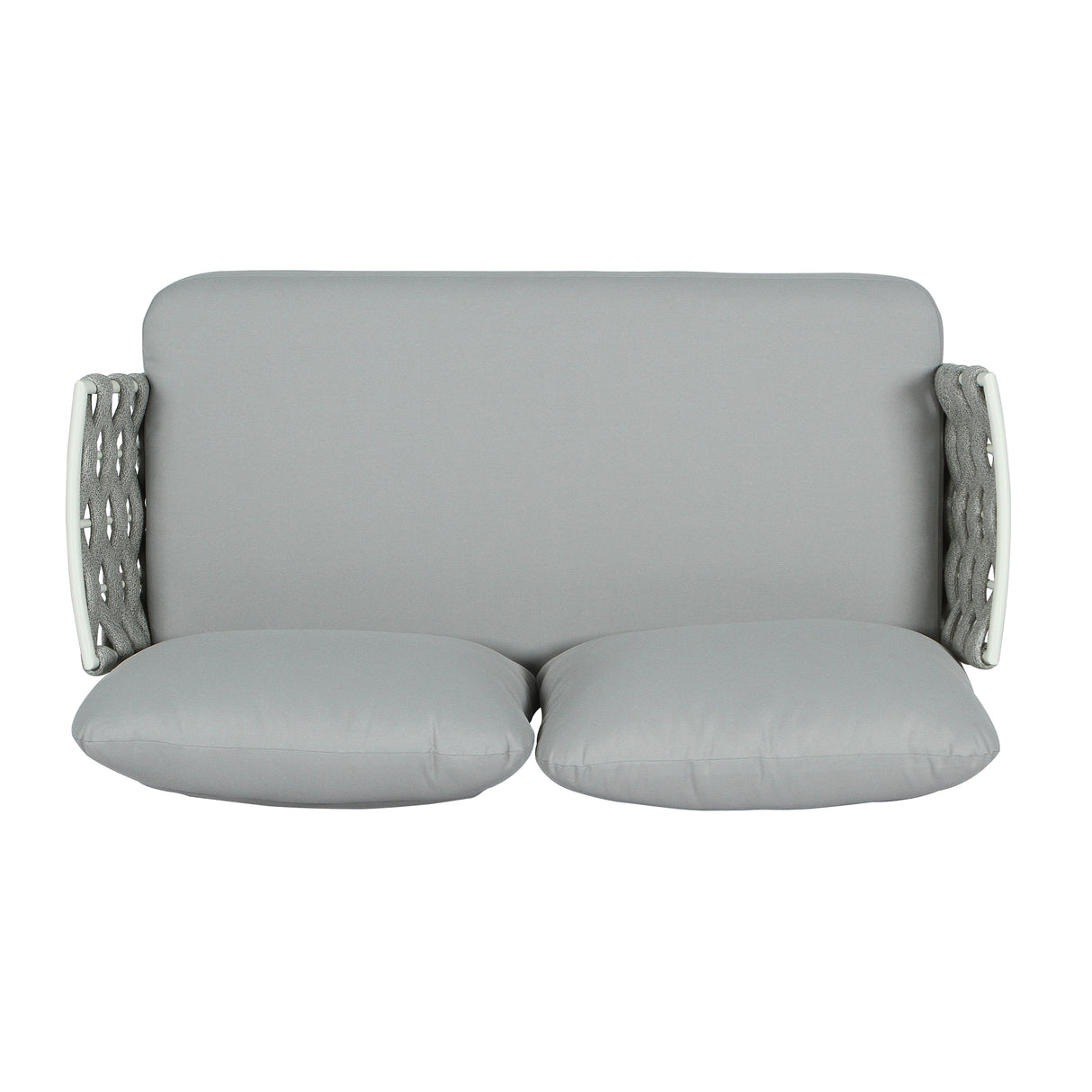 Mariano Steel 4-Pieces Conversation Set, Off White & Grey