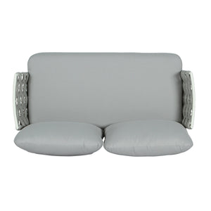 Mariano Steel 4-Pieces Conversation Set, Off White & Grey