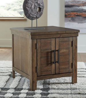 Moriville - Rectangular End Table - Grayish Brown - Best Buy Furniture