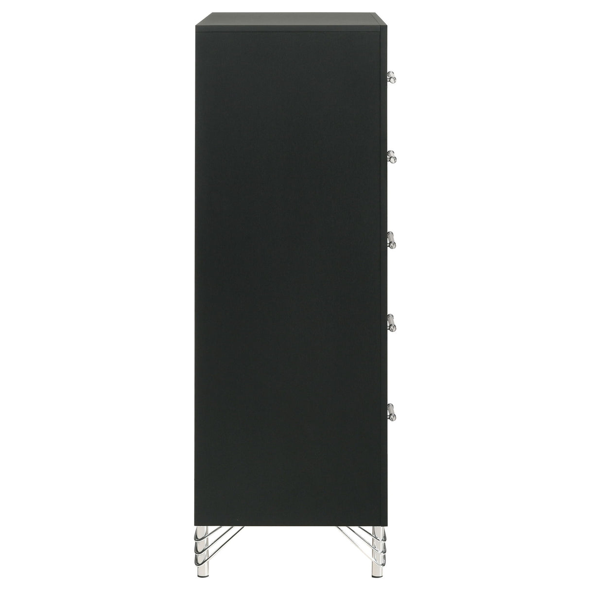 Malcolm - 5 Drawer Bedroom Chest - Black