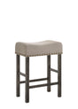 Martha II - Weathered Counter Height Stool (Set of 2) - Gray / Tan - Best Buy Furniture