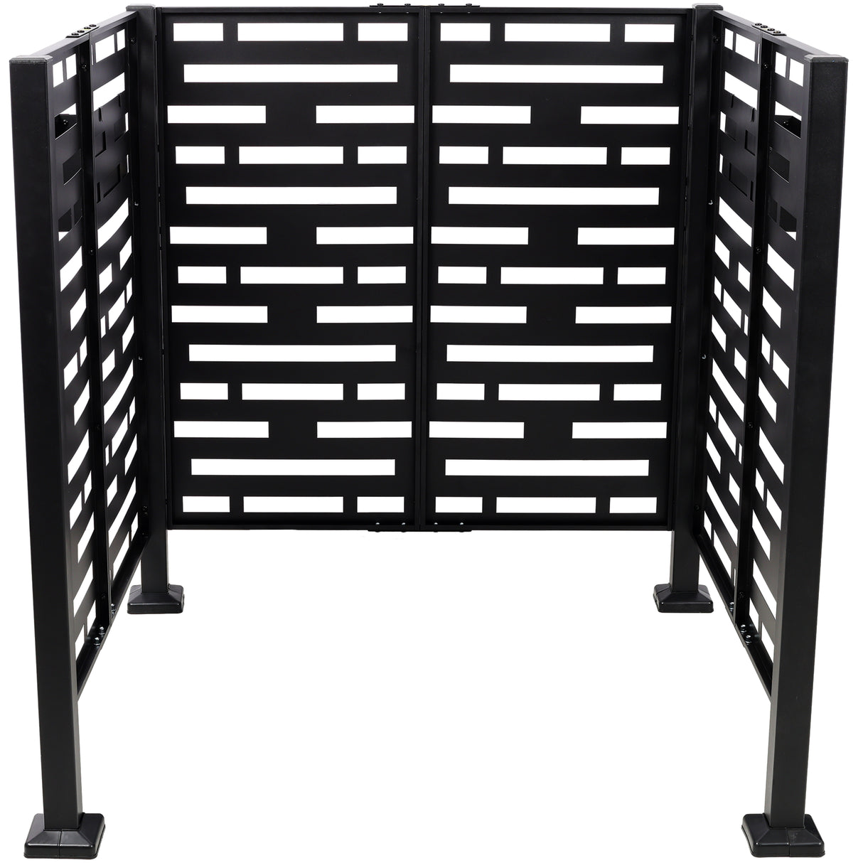 3.5x3.5FT Metal Air Conditioner Privacy Fence with Planter Boxes