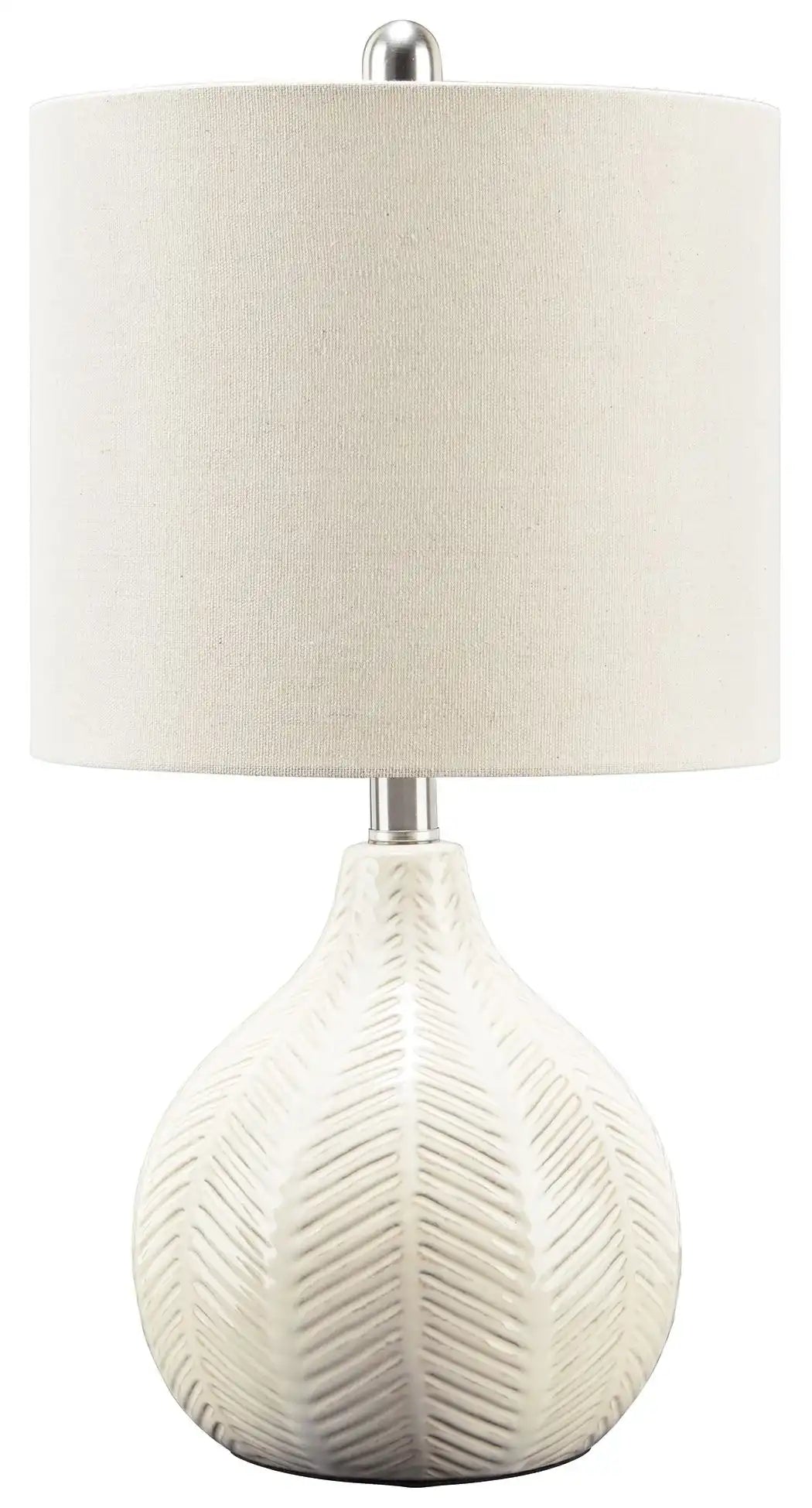 Rainermen - Ceramic Table Lamp - Off White - Best Buy Furniture