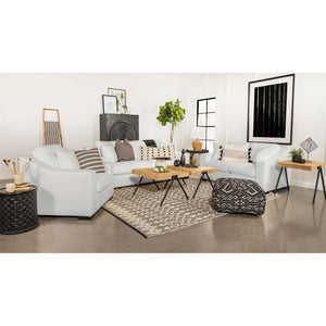 Chelan - Upholstered Sloped Arm Accent Chair - White
