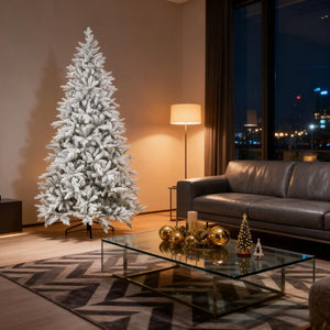 Artificial Flocked Christmas Tree with Snow Tips