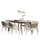Modern Outdoor Dining Set With Expandable Acacia Wood Table - Best Buy Furniture