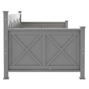 Modern Daybed With 2 Large Drawers, X Shaped Frame