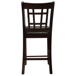 Lattice Back Counter Height Stools (Set of 2)