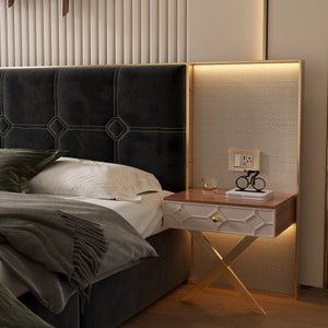 Luxurious Queen Platform Bed Frame