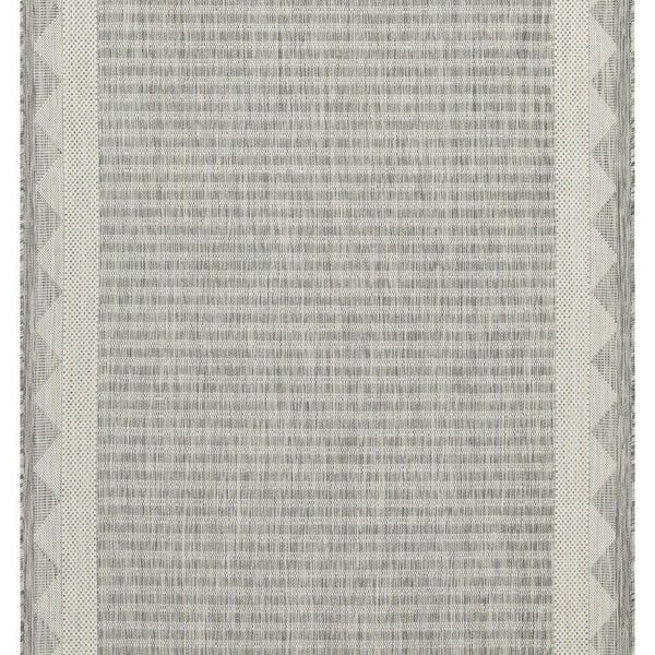 Sunshine - 5'3" X 7'3" Indoor & Outdoor Area Rug - Silver - Polypropylene