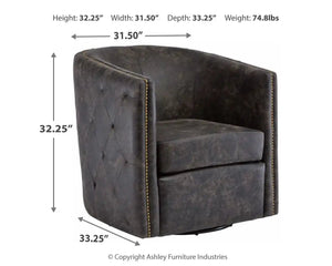 Brentlow - Swivel Accent Chair - Best Buy Furniture