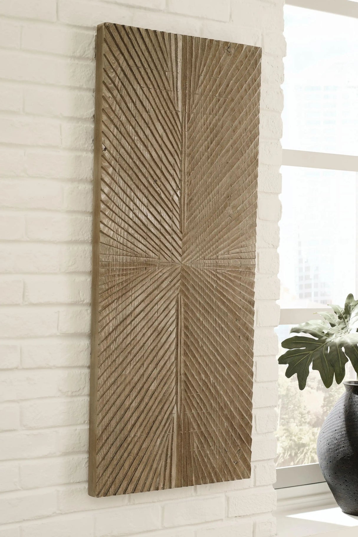 Lenora - Wall Decor - Distressed Brown - Best Buy Furniture