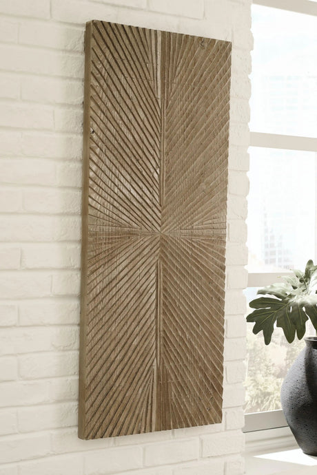 Lenora - Wall Decor - Distressed Brown - Best Buy Furniture