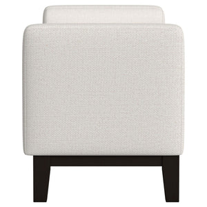 Thomas - Raised Arm Accent Bench - Ivory