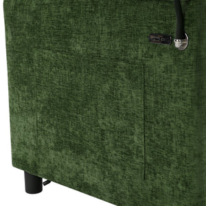 Loveseat Sofa Bed Sleeper With Reversible Backrest, Side Pockets, USB Ports, Phone Holder