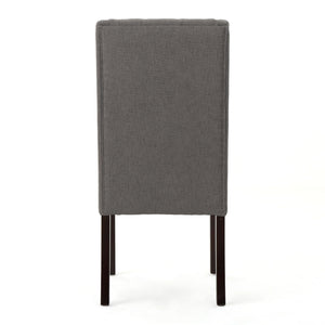Sophisticated Tufted Dining Chair With High Back Design