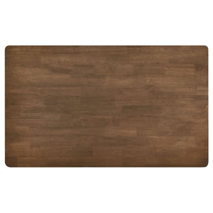 Svenstra - Rectangular Dining Table Set With Armless Side Chairs, Wood, Natural Walnut, 59 X 35.5 X 30 Inches