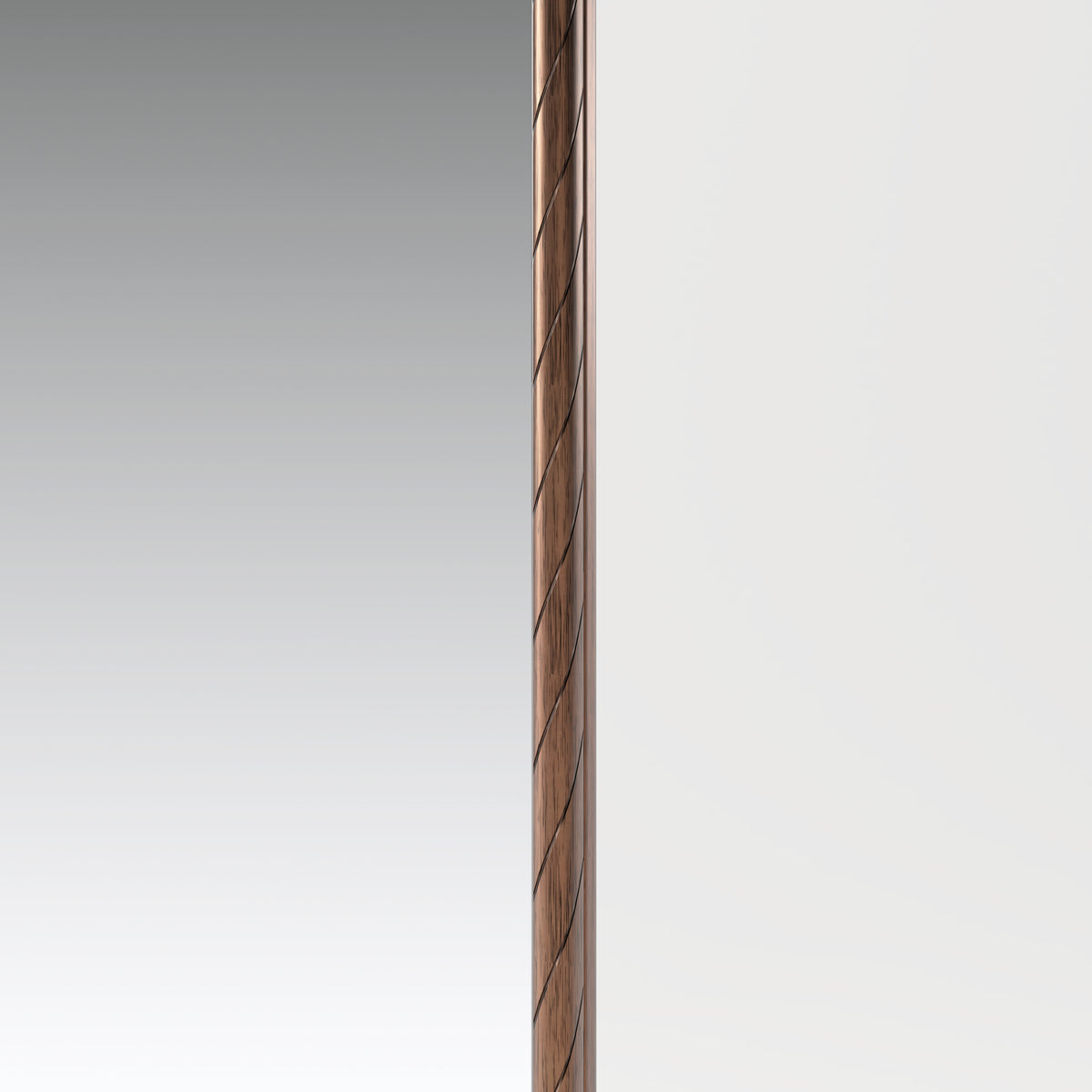 70.87-Inch Arched Wall Mirror, Vintage Gold with Floral Ornament