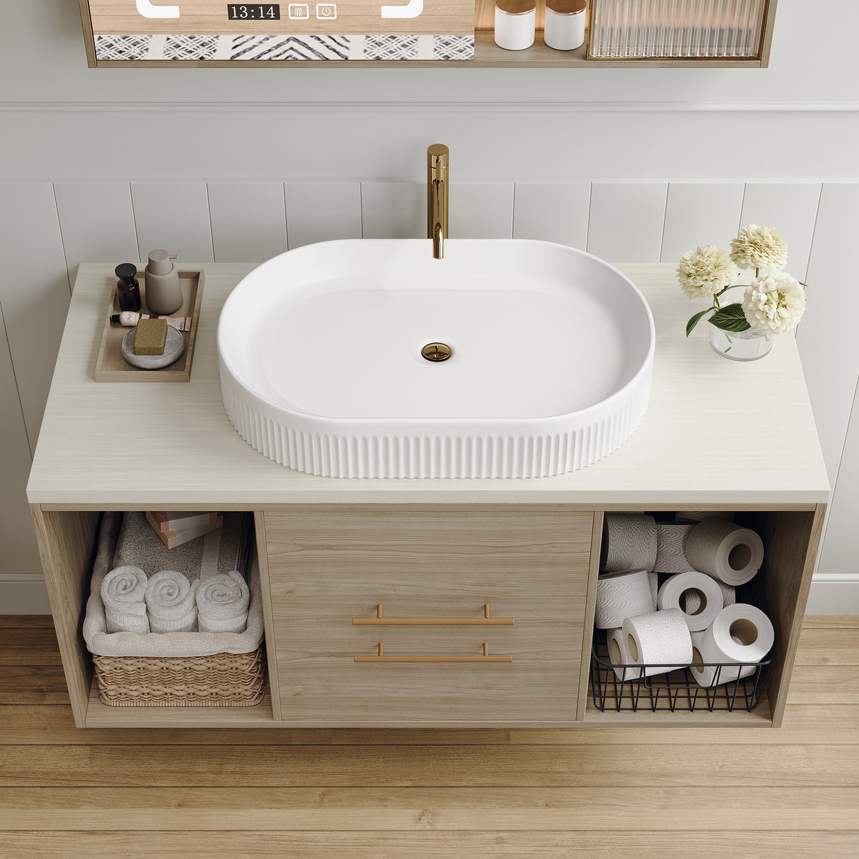 22.8-In Vessel Bathroom Vanity