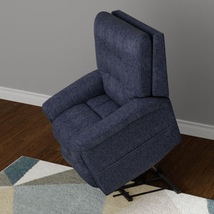 Velour - Power Lift Chair - Blue