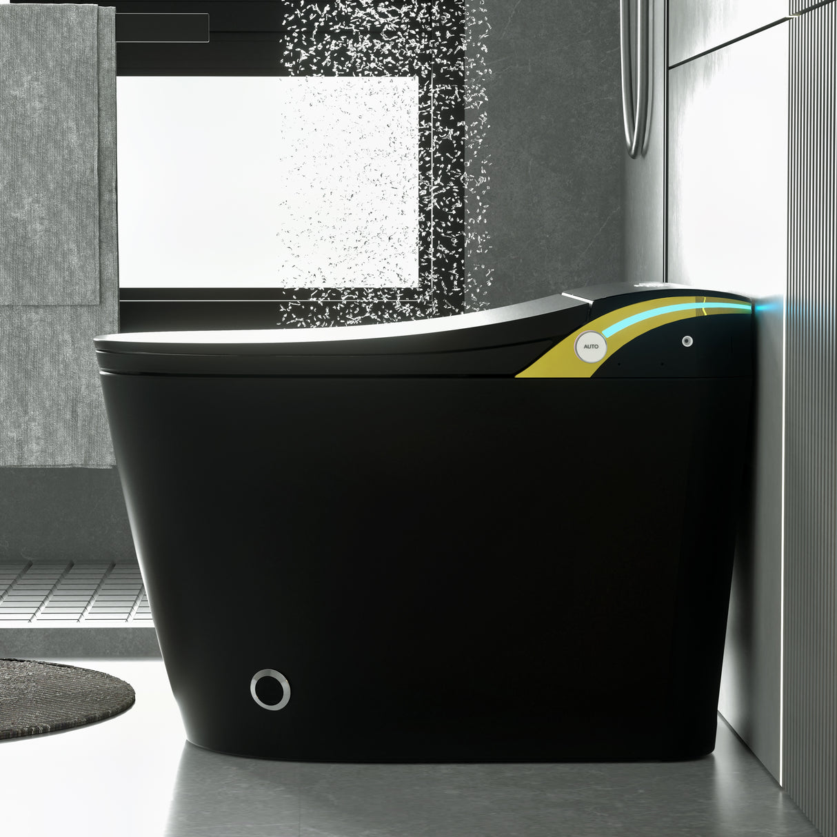 Modern Smart Toilet With Built-In Bidet and Advanced Features