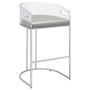 Mello - Upholstered Bar Chair (Set of 2) - Gray