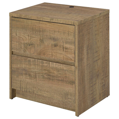 Geary - 2 Drawer Nightstand With LED Lights And USB Charging Ports