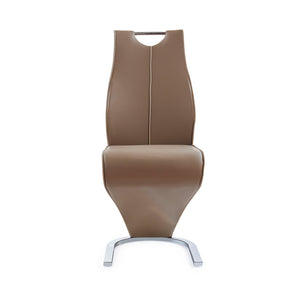 Tony - Dining Chairs (Set of 2) - Brown / Beige