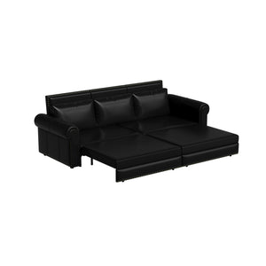 Chesterfield Sofa & Pull Out Bed