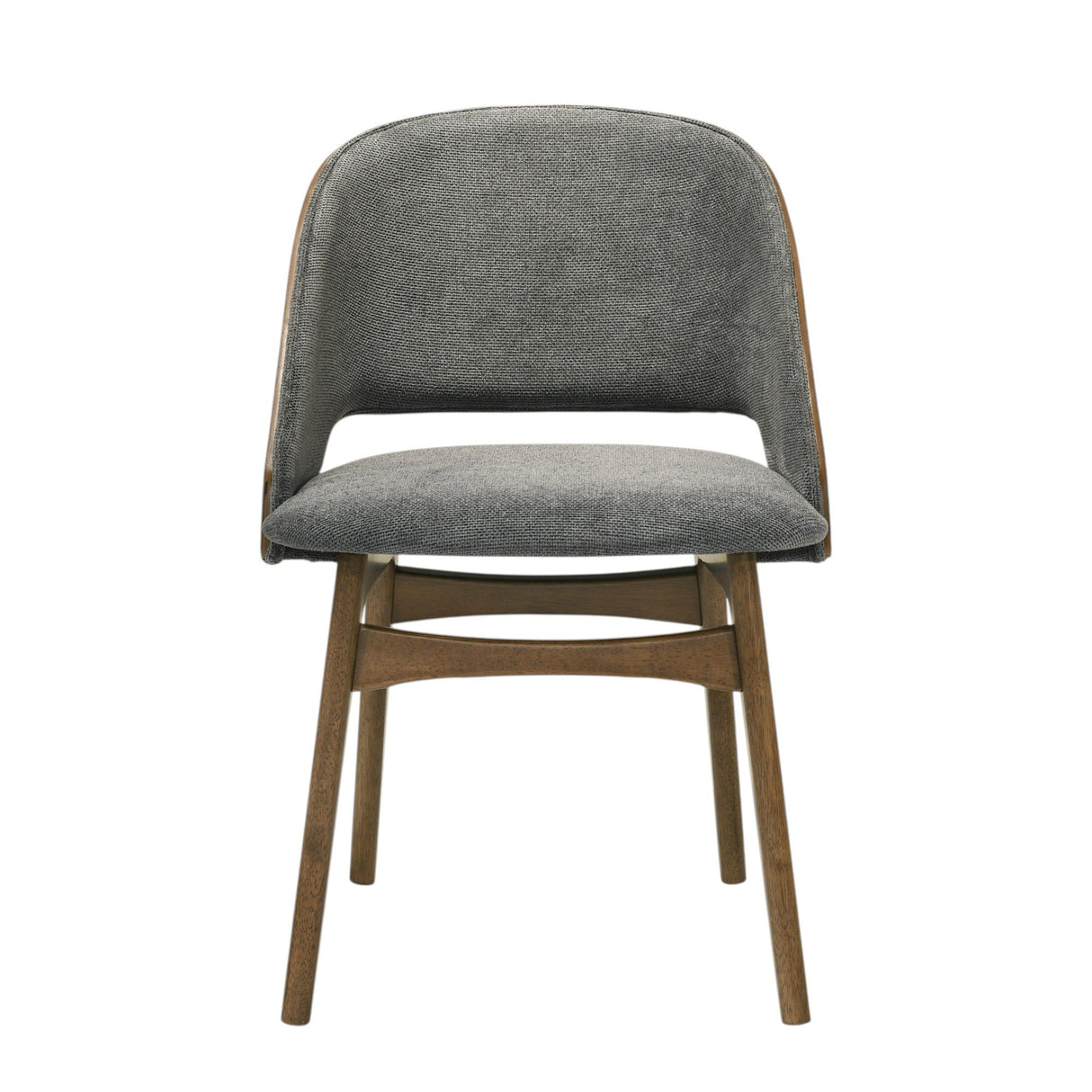 Delmon - Side Chair (Set of 2) - Gray / Walnut